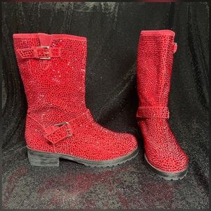 ZiGiny Angel Red Swarovski Crystal Boots